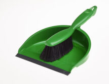 Polypropylene Dustpan & Soft Hand Brush Set Green (102940)