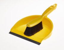 Polypropylene Dustpan & Soft Hand Brush Set Yellow