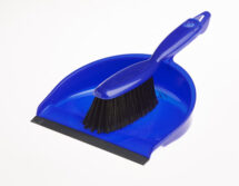 Polypropylene Dustpan & Soft Hand Brush Set Blue