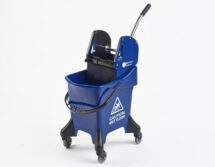 Bucket & Wringer on Castors 31L Blue