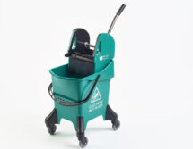 Bucket & Wringer on Castors 31L Green