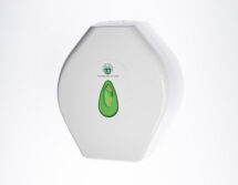 Modular Jumbo Toilet Roll Dispenser Medium White/Green
