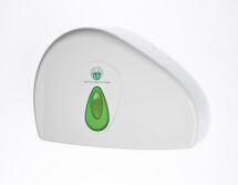 Modular Jumbo with Stub Toilet Roll Dispenser White/Green