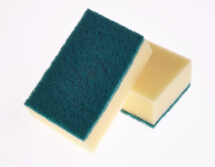 Foam Backed Scourer Yellow/Green 1 x 10