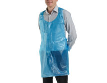 Disposable Plastic Aprons Blue Roll 1 x 200