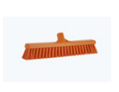Polypropylene Soft / Hard Broom 410mm Orange