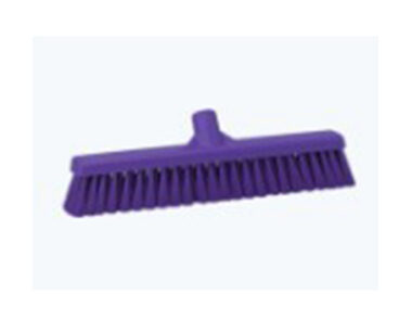 Polypropylene Soft/Hard Broom 410mm Purple Bristles