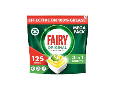 Fairy Original All-In-One Dishwasher Tablets Lemon 1 x 125