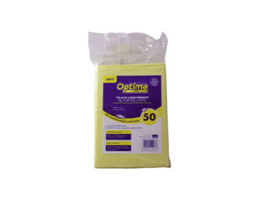 Lightweight Cloths 42cm x 35cm Yellow 1 x 50