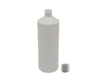 Bottle Cylindrical 1 litre c/w Directional Cap Attached