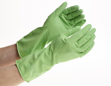 Economy Household Gloves Medium Green 1 Pair