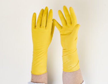Economy Household Gloves Large Yellow 1 Pair