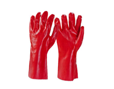 Pura PVC Lined Latex Free Medium Red 1 Pair