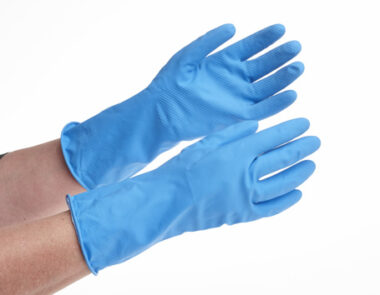 Mediumweight Household Gloves Small Blue 1 Pair