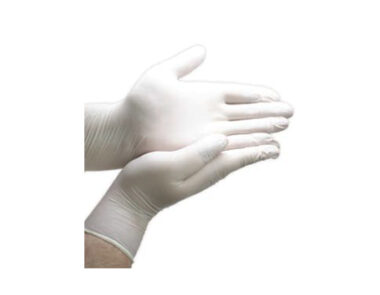 Nitrile Disposable p/free glove small white 1 x 100