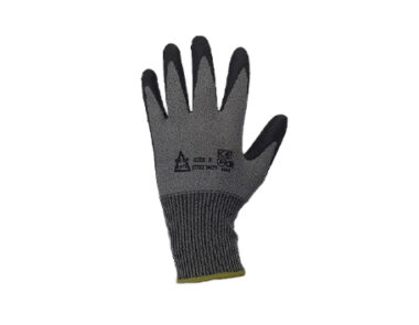 Glove Glass safe PU Palm Coated Grey/Black C3042 Size 9