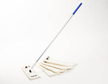 Microfibre Mopping Kit - Handle/Holder/5 Mops 50cm x 15cm