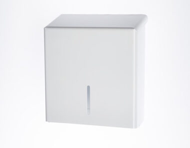 C/Fold Hand Towel Dispenser White Metal Lockable