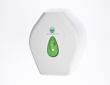 Modular Jumbo Toilet Roll Dispenser Small White/Green