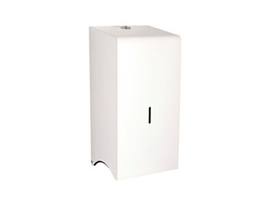 Corematic 2 Roll Toilet Roll Dispenser White Metal