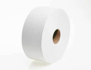 Mini Jumbo Toilet Roll 2 Ply 250M White 1 x 6