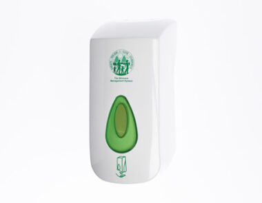 Modular Mini Refillable Soap Dispenser 400ml White/Green
