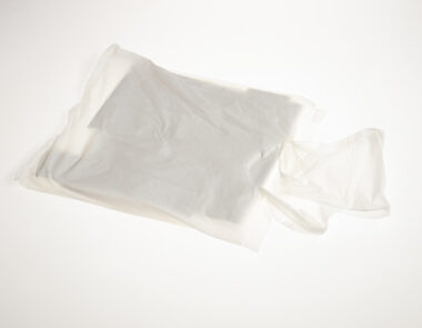 Disposable Plastic Aprons White Flat 1 x 100