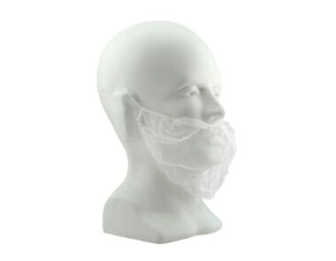 Beard Snoods White 1 x 1000